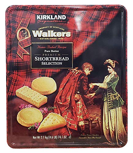 Kirkland Signature Walkers Premium Shortbread Selection Gift Tin, 4.6 Pound - PACK OF 4