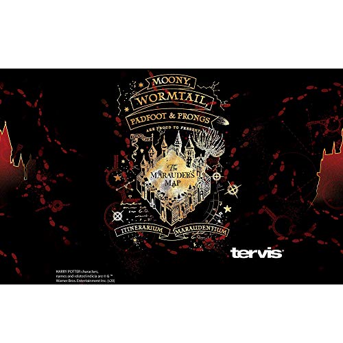 Tervis Harry Potter - Copo de viagem com isolamento térmico de parede tripla Mapa de Marauders preto