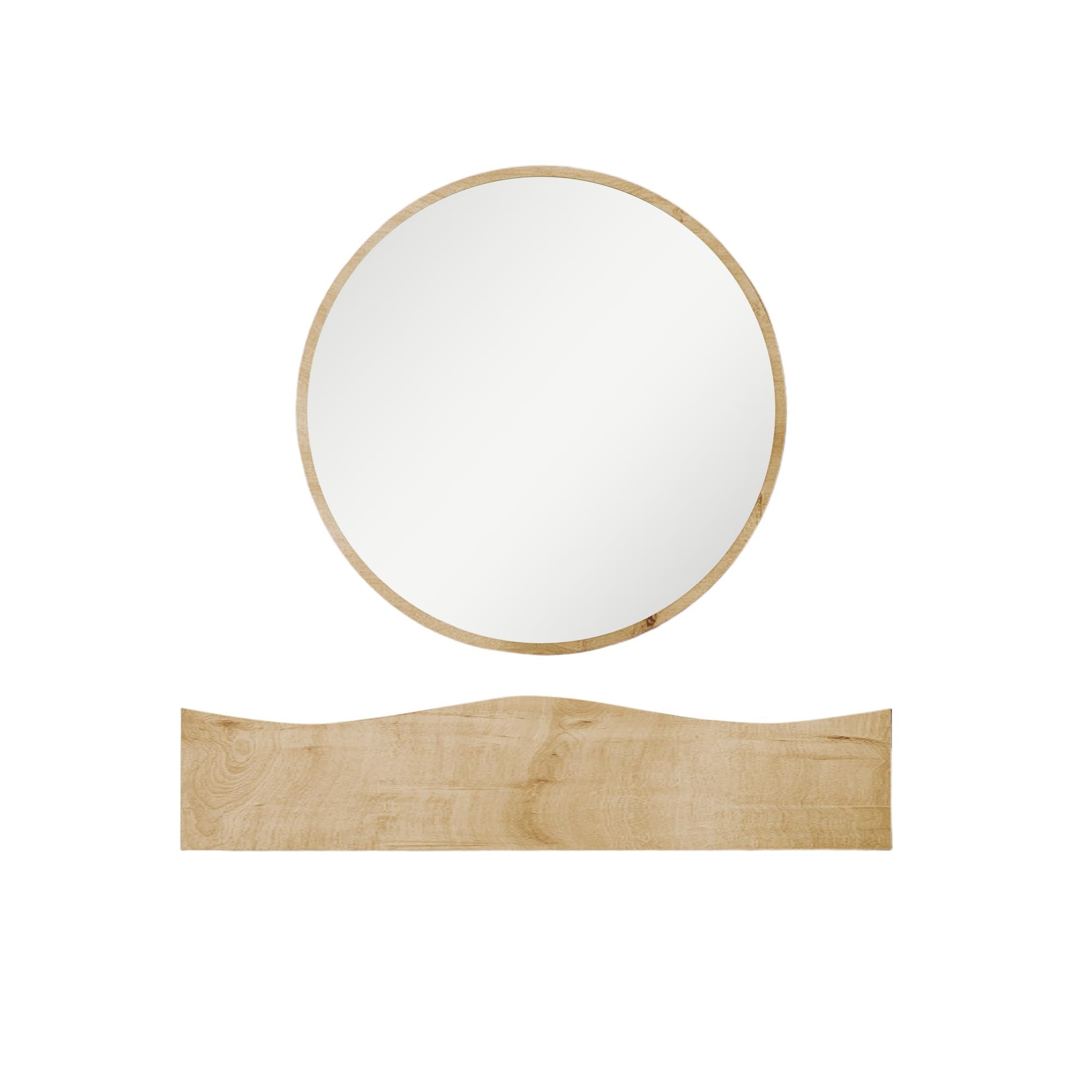 Estación de peluquería Emob de madera L80 x P30 x H15 cm para pared