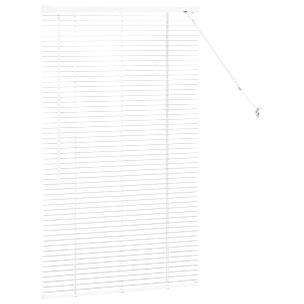 vidaXL Tendaggi a Veneziana Bianco 130 x 75 cm Alluminio, Tende a riquadro in Alluminio, Regolabili per Interni, per Controllo Luce e Privacy, perfette per la casa e L'Ufficio