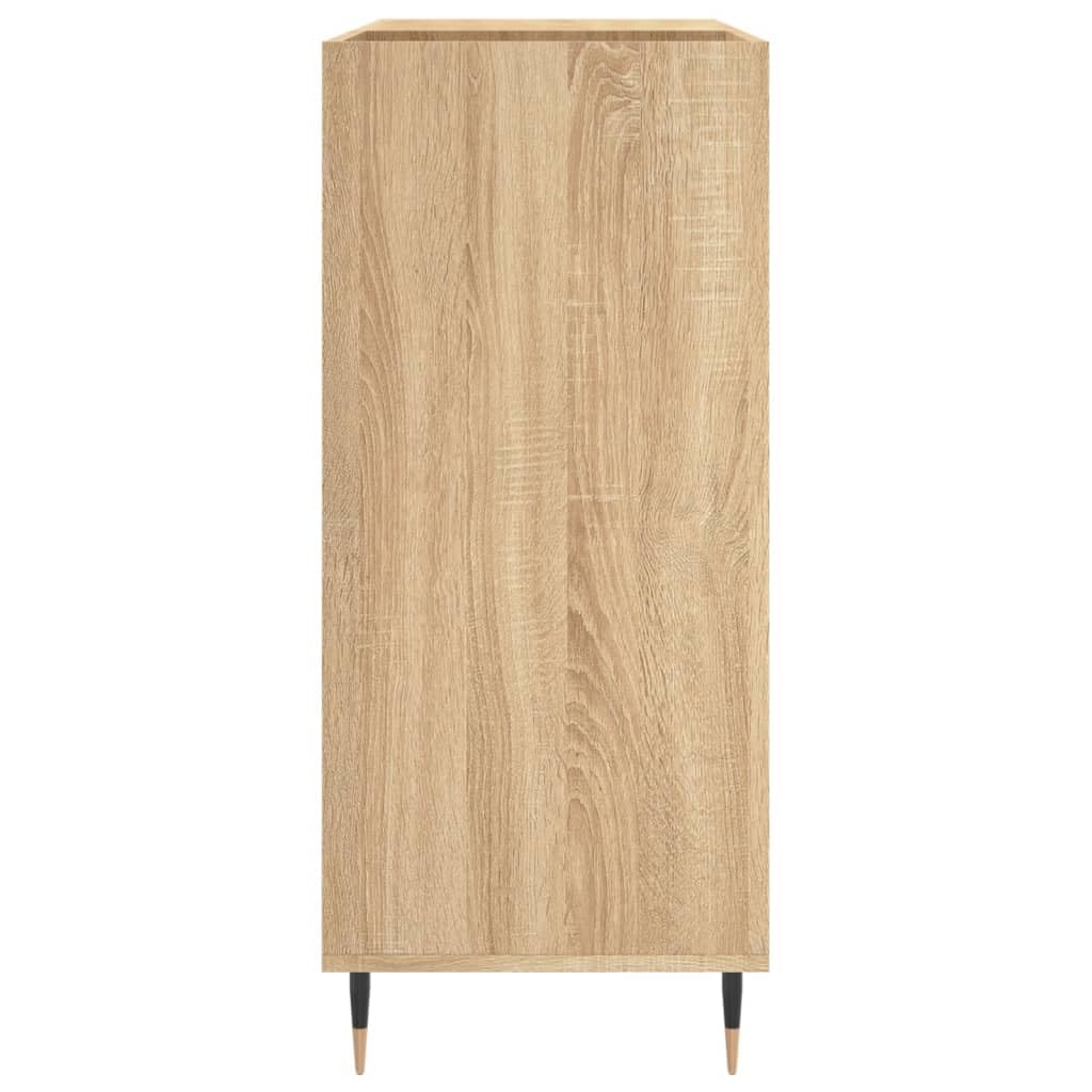 vidaXL Mueble Discos Madera contrachapada Roble Sonoma 84,5x38x89 cm, Mueble Tocadiscos, Armario para almacenaje de vinilos, Armario de Tocadiscos