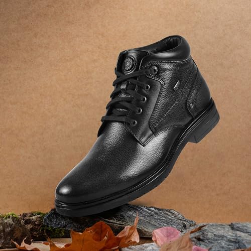 Image of Metro Men's Leather Lace-Up Ankle Boots