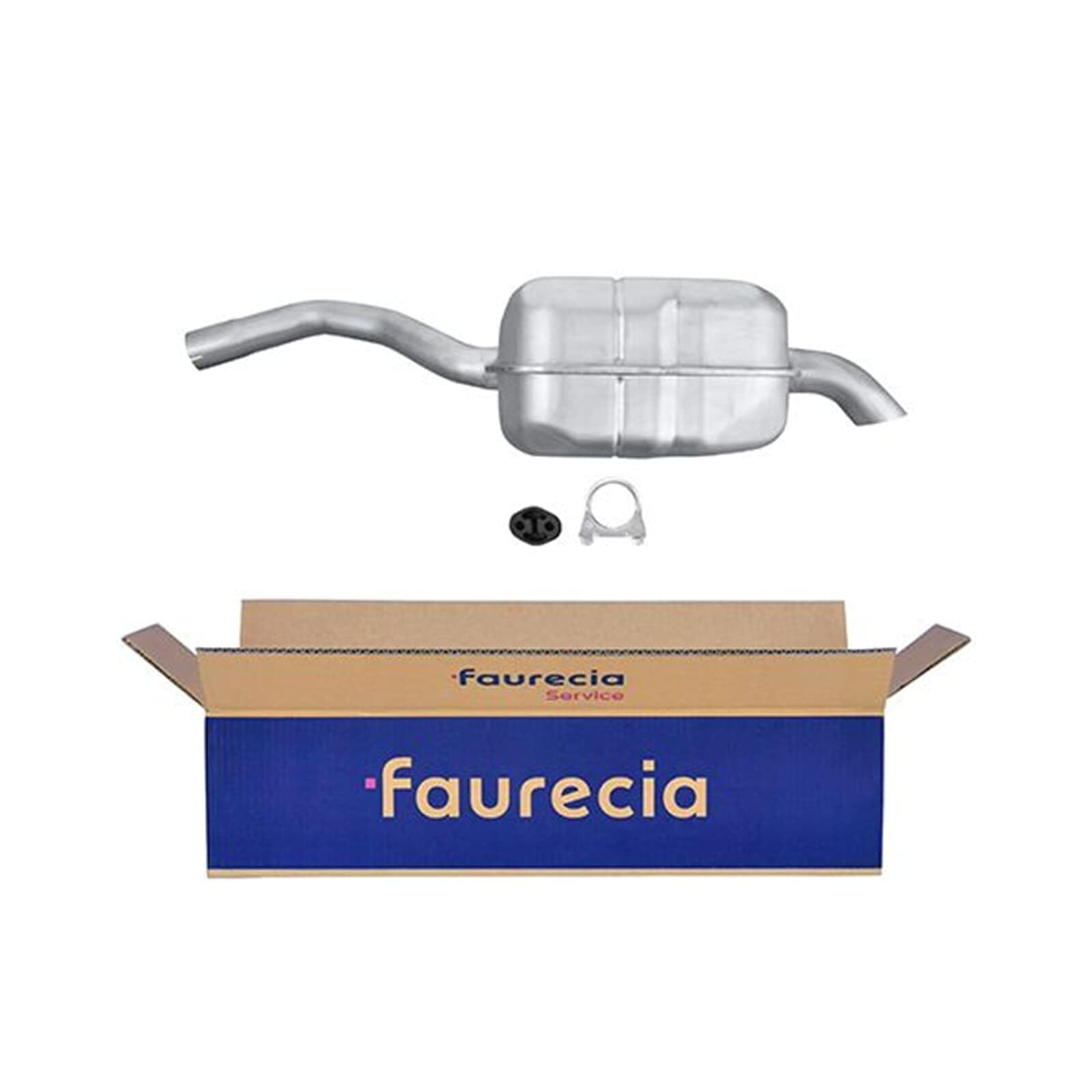 HELLA 8LD 366 030-191 Tłumik końcowy - Easy2Fit® Kit - z tyłu - jednoczęściowy - Komplet z elementami do montażu