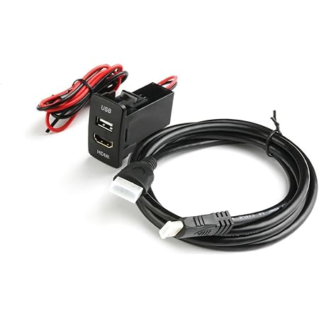Amazon ホンダ車 Minihdmiケーブル付き Usbポート Hdmi入力 スイッチホール Usb増設 充電 音楽 ナビ連携 約44mm 26mm トクトヨ Tokutoyo ソケット分配器 車 バイク