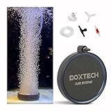 UPETTOOLS Fish Bubbler for Aquarium Fish Tank, 5.1 Inch Dissolved Oxygen Aerator Stone Aquarium Air Stones Kit Oxygen Bubbler with Airline Tubing and Check Valve Accessories