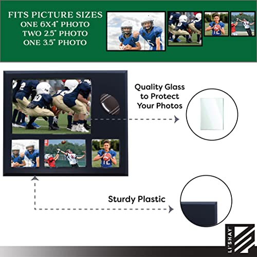 Li'shay Sport Photo Frame For 4 Photos Collage - Football #TOP3