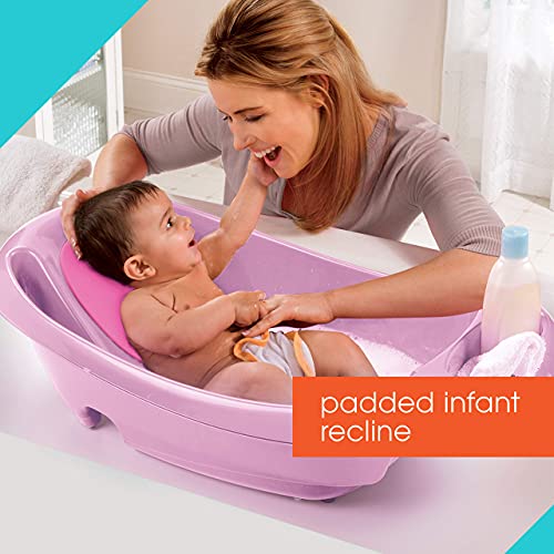 Summer Infant Splish 'N Splash Newborn to Toddler Bath Tub, Pink - Thumbnail 4