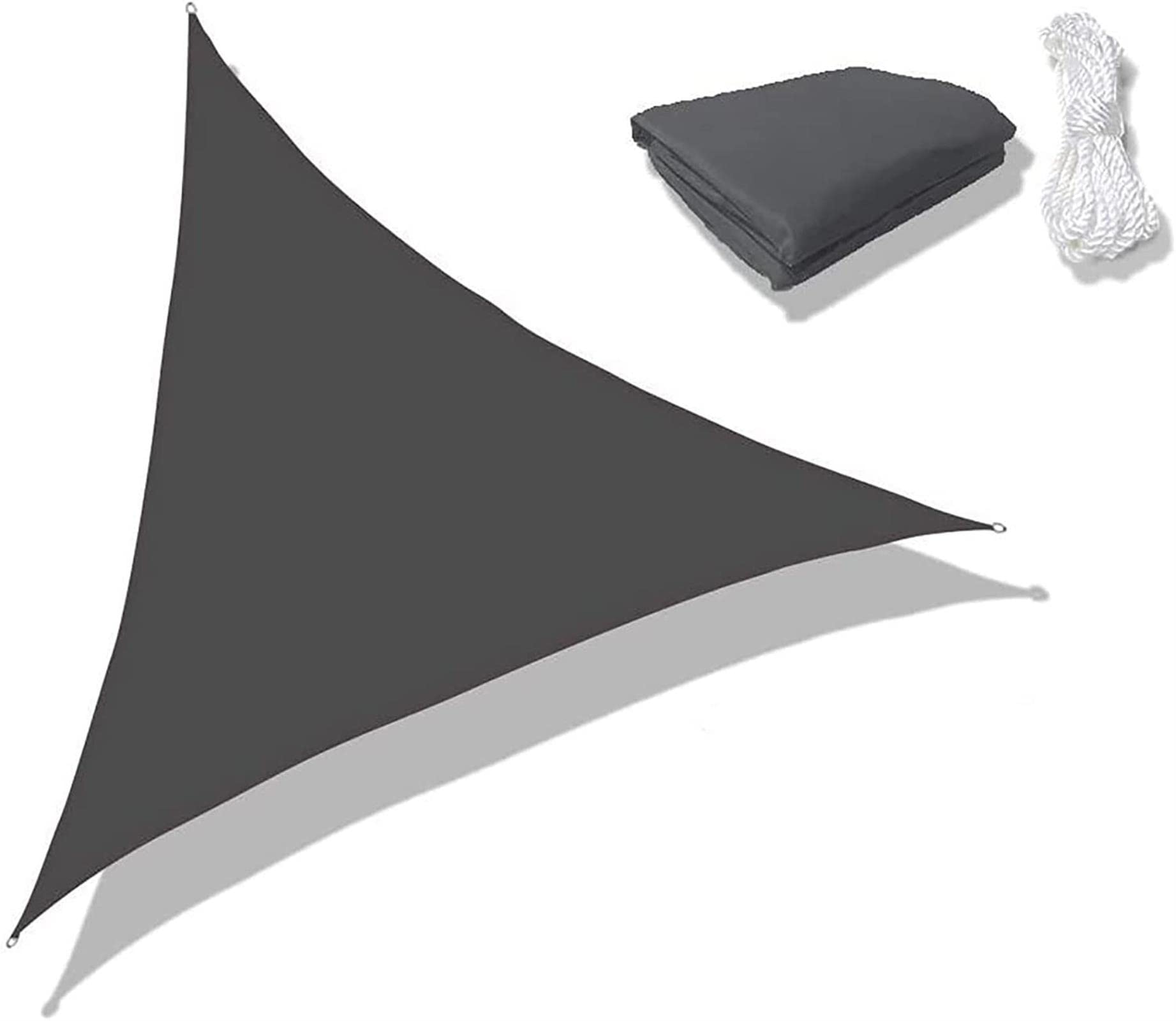 Voile d'ombrage triangulaire 5m pour ombrager le jardin et la pergola