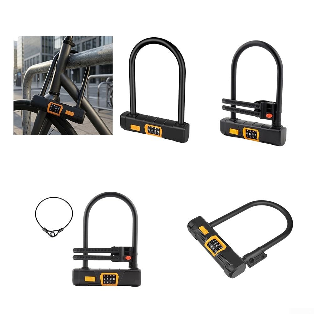 Lucchetto U con Combinazione per Bici e per moto Lucchetto U