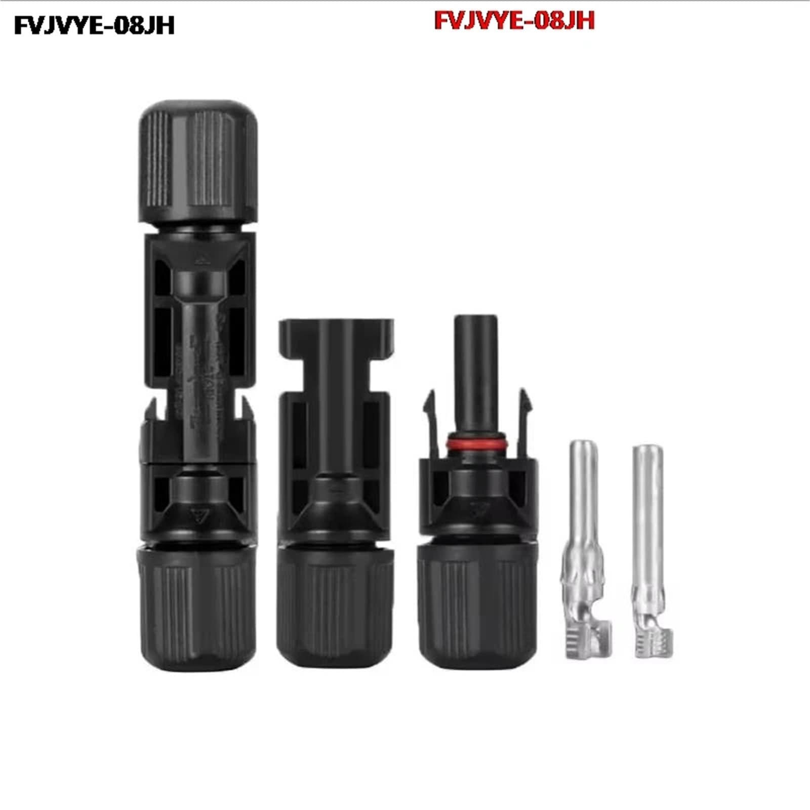 Kit di connettori solari fotovoltaici da 1/6/10 pezzi, spina per pannello fotovoltaico da 1000 V 30 A con chiave per cavo MC4 B2 da 2,5/4/6 mm² (10 pezzi (5 paia))