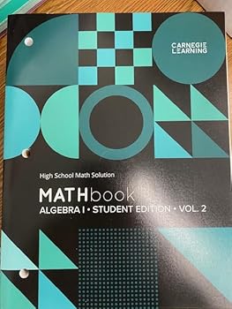 Paperback MATHbook: Algebra 1 Vol 2 High School Math Solution (Student Edition) Book