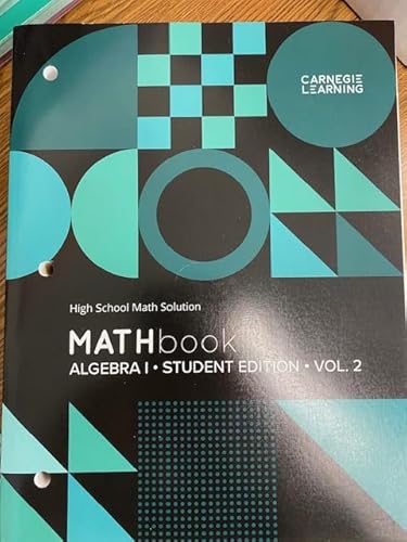 MATHbook: Algebra 1 Vol 2 High School Math Solu... 1684597439 Book Cover