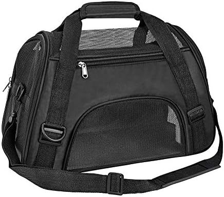 TIYOLAT Pet Carrier Bag, Airline Approved Duffle Bags, Pet Travel Portable Bag Home for Little Dogs, Cats and Puppies, Small Animals (S, Pink)