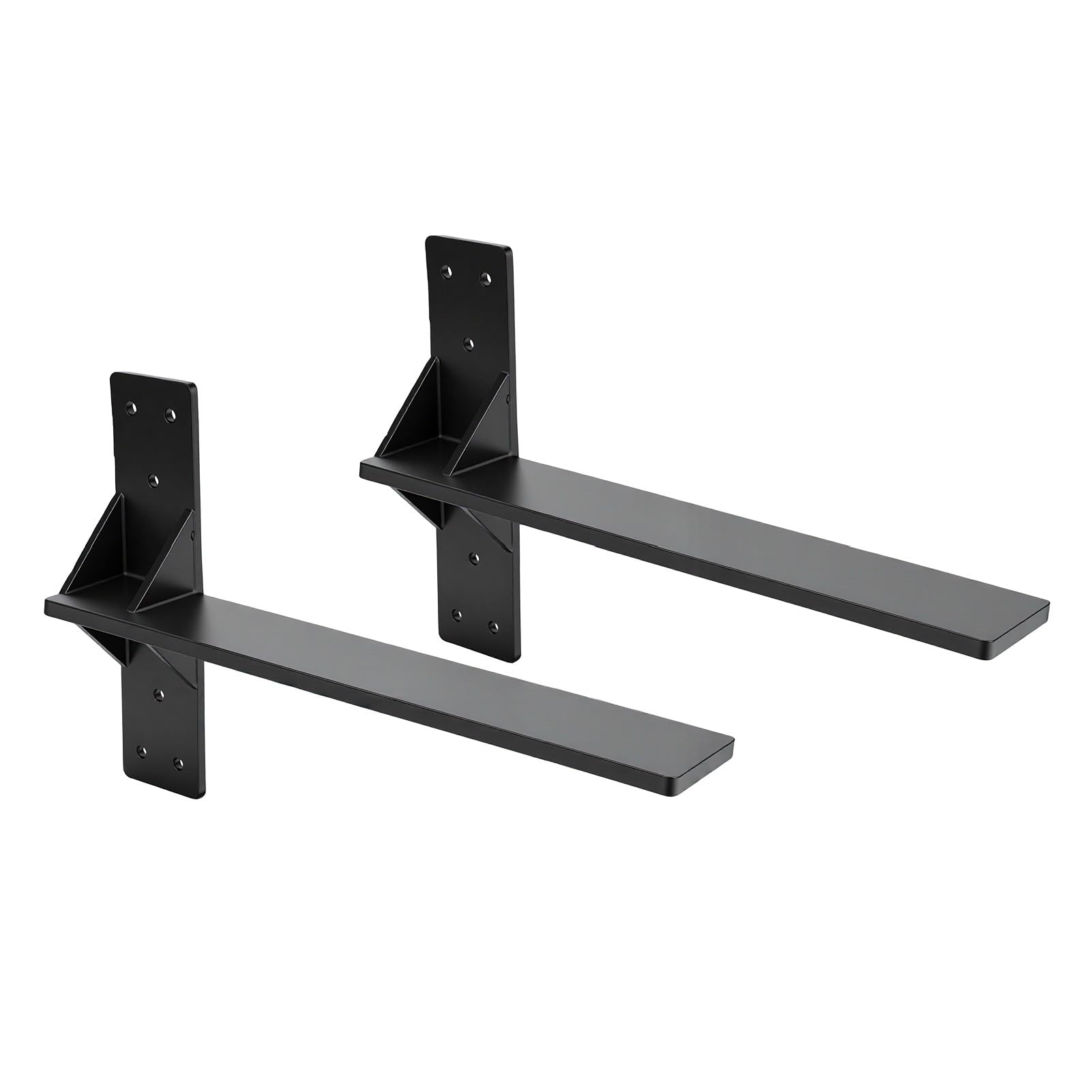 Hyuduo Staffa per Mensola Flottante 16 Pollici 450 Lb Acciaio Al Carbonio