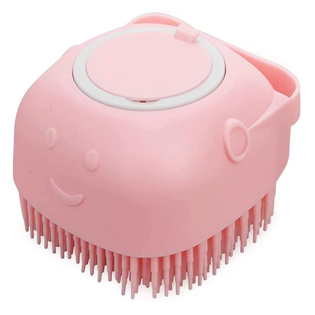 Body Scrubber with Soap Dispenser Brush, Silicone Exfoliating Brushes, Soft Body Exfoliator, Bath Loofah for Babies, Kids, Women, Men and Pets (Pink, 1, count)-image-13