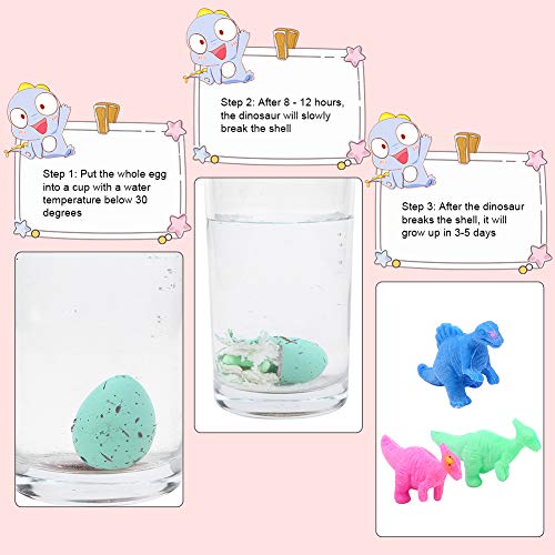 Preescolar, Toy dinosaurios que crecen en agua Marca FTVOGUE (2)