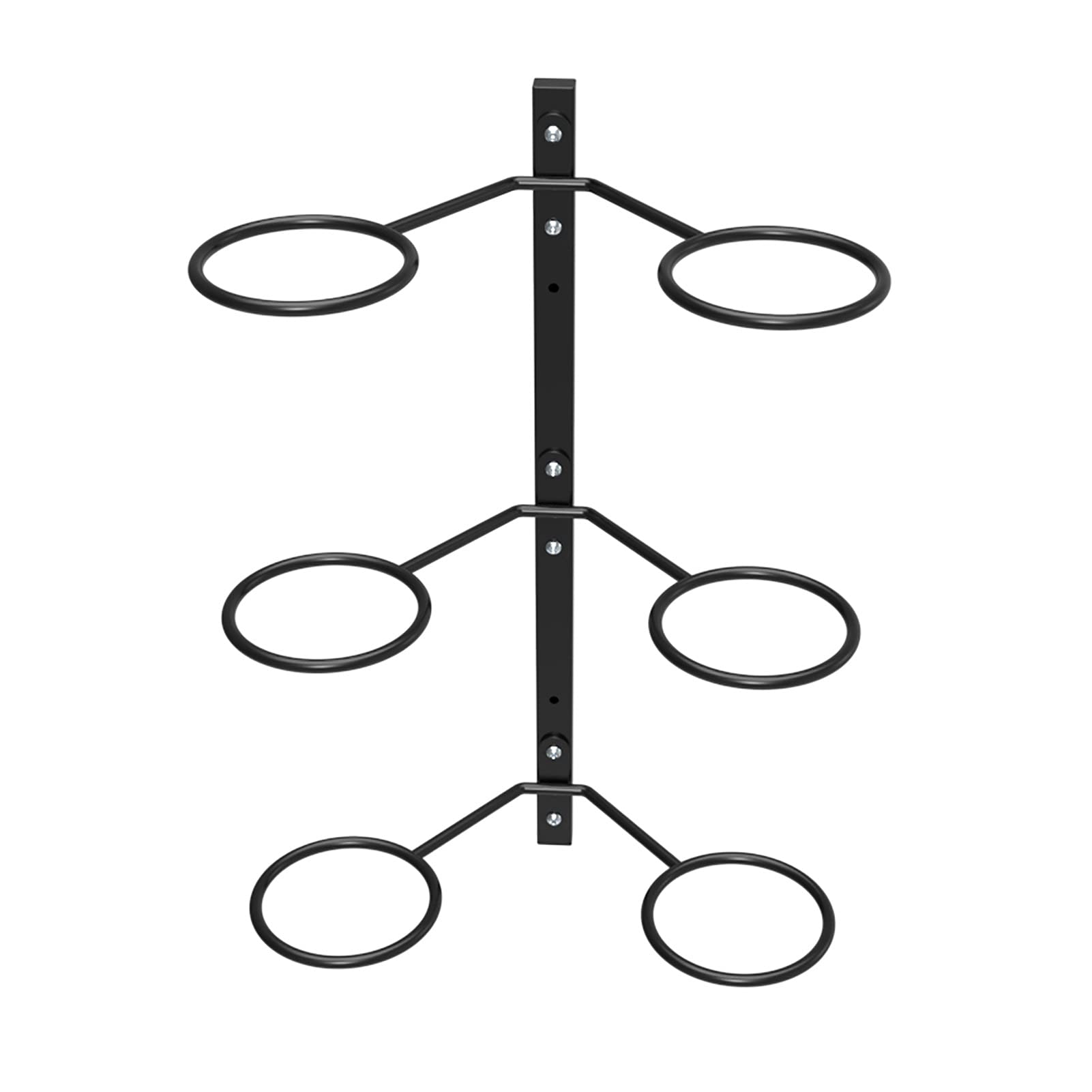 Supporto da parete a 3 ripiani in metallo per pallacanestro, calcio, pallavolo, espositore per interni casa e palestra per attrezzature sportive nized