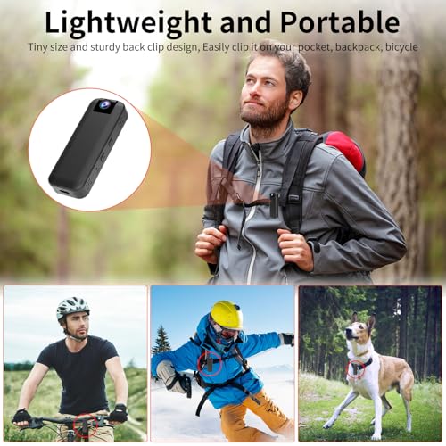 image for VSTARCAM 2K Mini Body Camera with Audio & Video Recording, Battery Pow