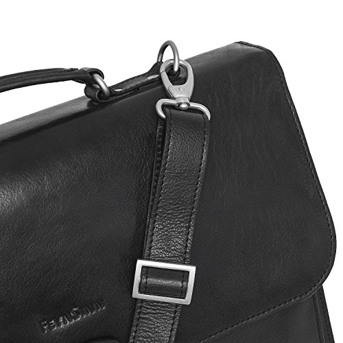 Serviette ordinateur cuir 15.4 pouces cartable porte-document - 5
