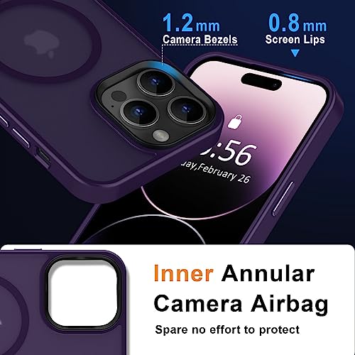 Image of MOCCA Magnetic Shockproof for iPhone 14 Pro Max Case,Deep Purple