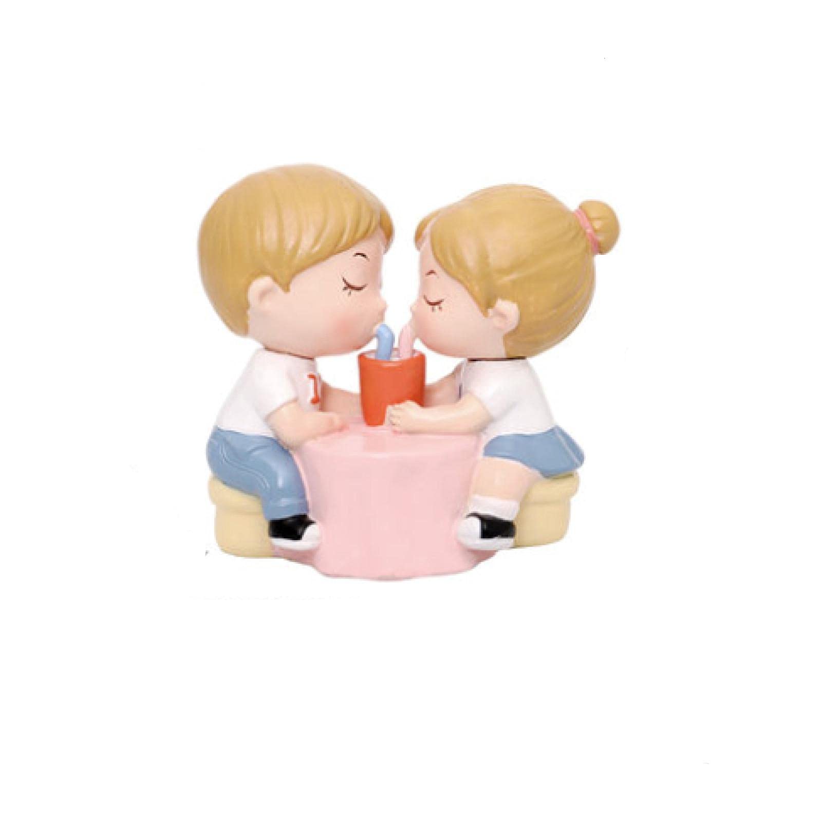 Décorations de chambre de mariée interactives et figurines couple pour cadeau de mariage