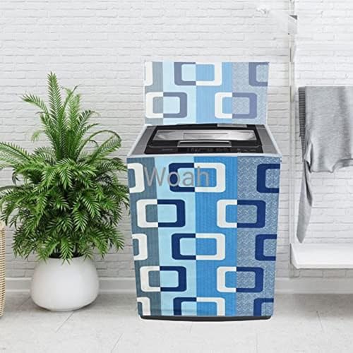 Image of WOAH Top Load Fully Autometic Washing Machine Cover Compatible With ifb samsung bosch whirlpool haier lg and All Brand Universal Size 7kg | 7.5kg | 8kg (Blue Box) D
