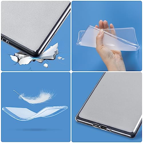 Image of CoBak Clear Case for Kindle Paperwhite 11th Gen 2021 & Signature Edition(6.8 inch) - Lightweight, Scratch-Proof Silicone Back Cover, Perfectly Clear Protection