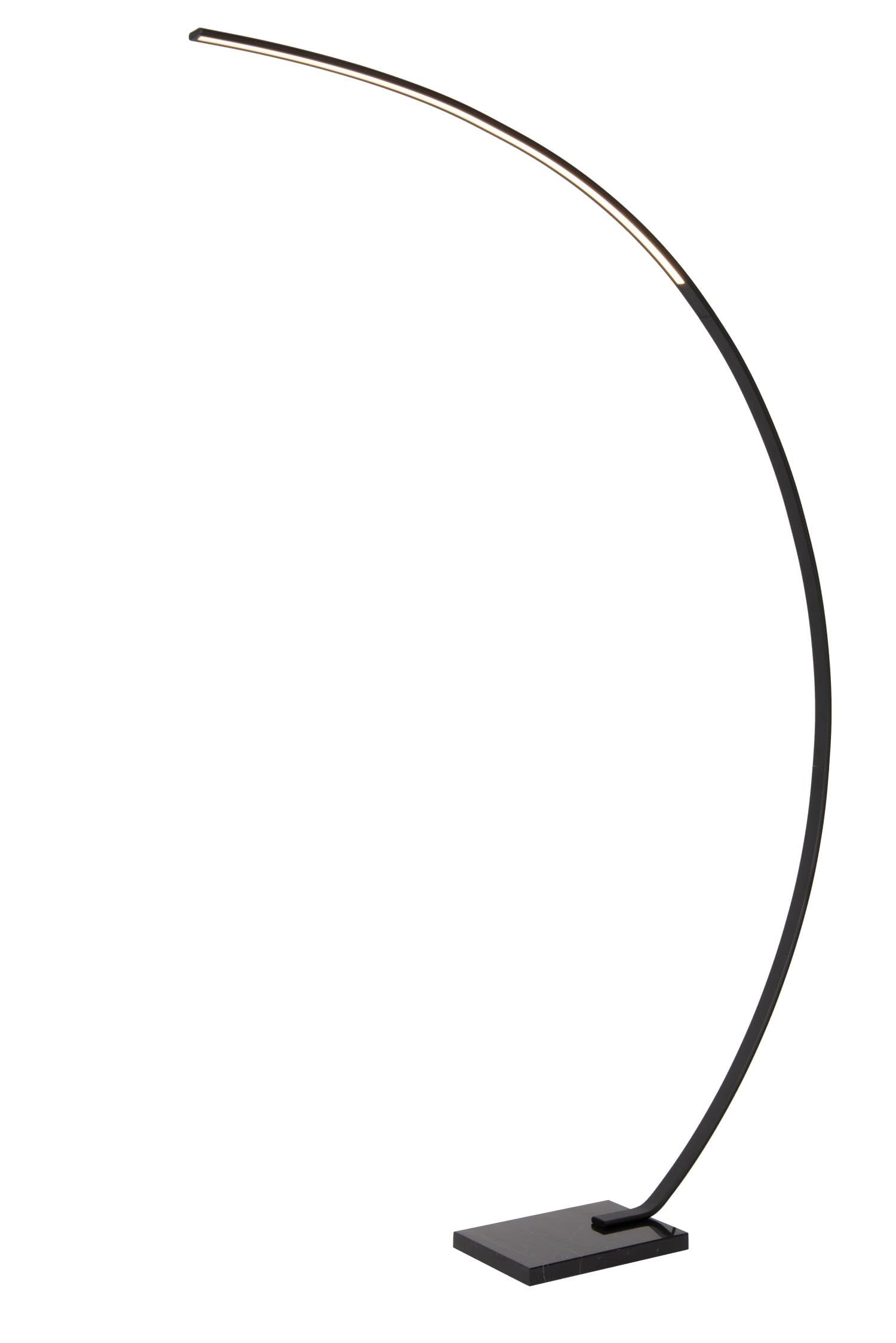 LUCIDE CURVE - Lampadaire arceau - LED Dim. - 1x15W 2700K - Noir