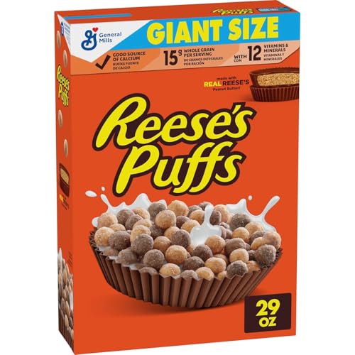 REESE’S PUFFS Chocolatey Peanut Butter...