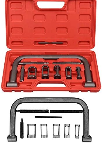 Valve Spring Compressor, Auto Compression Clamp Tool Service Kit for ATV, Car, Motorcycle,Small Engine Vehicle Equipment,Valve Spring Compressor ToolsAutomotive Tool C Clamp Service Set,10 Pcs