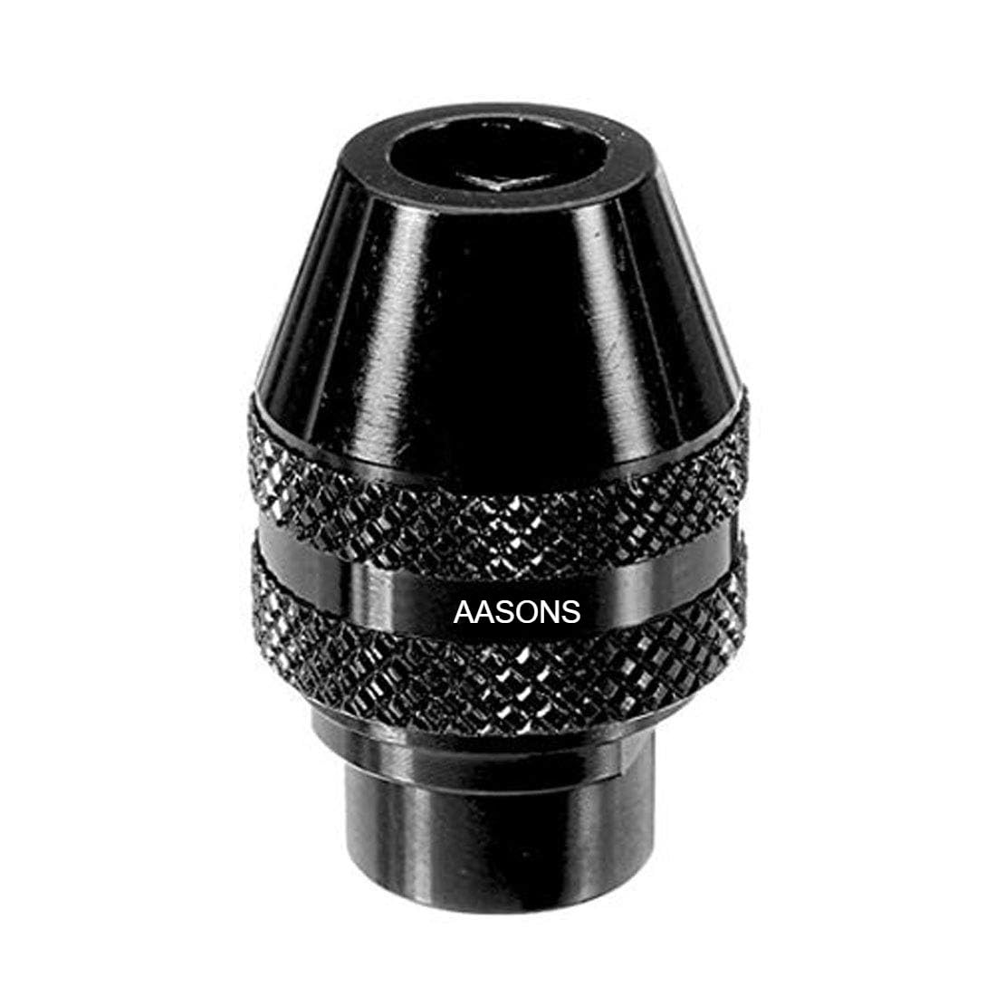 AASONS Quick Change Keyless Mini Micro Drill Chuck 0.8-3.2mm For Die Grinder | Convert Collet Holder To Chuck | Pencil Straight Grinder Attachment Rotary Tool Work
