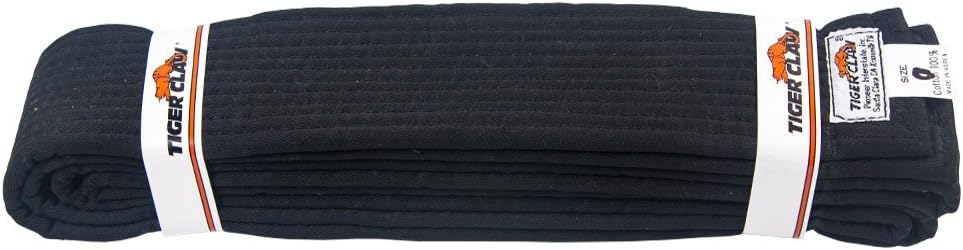 100% Cotton Extra Wide Martial Arts Uniform Belt (2 Inch, Black Color)
