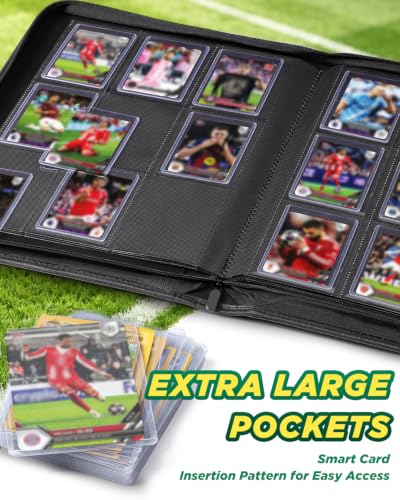 Image of 9 Pocket Toploader Binder with Zipper - Holds 288 Top Loaders Card Binder