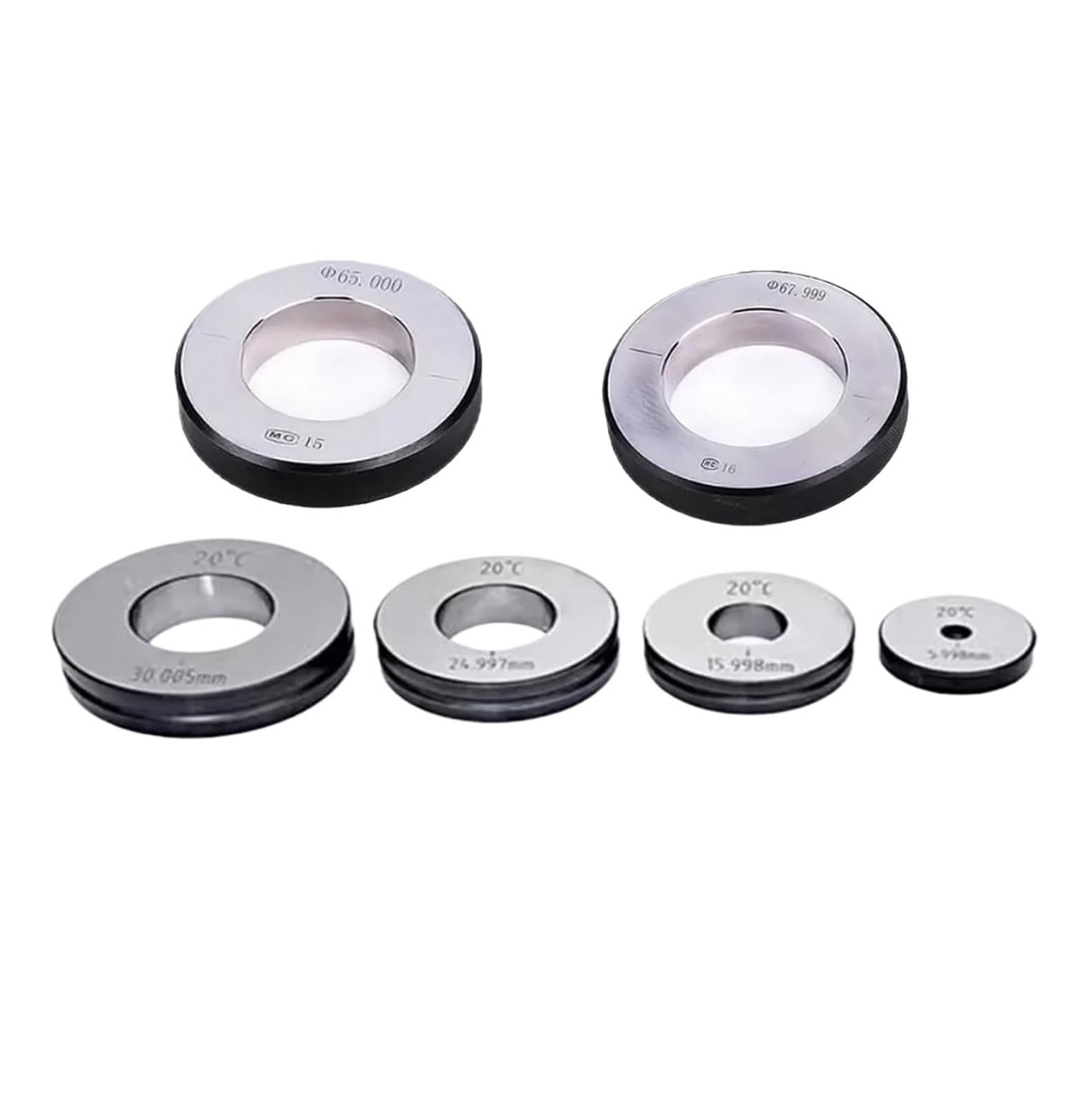 Calibrador de roscas, Calibre de anillo diámetro interior 6-30 mm 0,002 fijo liso(8mm)
