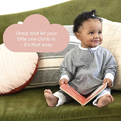 Sleepingbaby - Flying Squirrel Wearable Cotton Blanket With No-Slip Cuffs For Toddlers - Comfortable Sleepwear - Heather Grey - 12-24 Months #TOP6