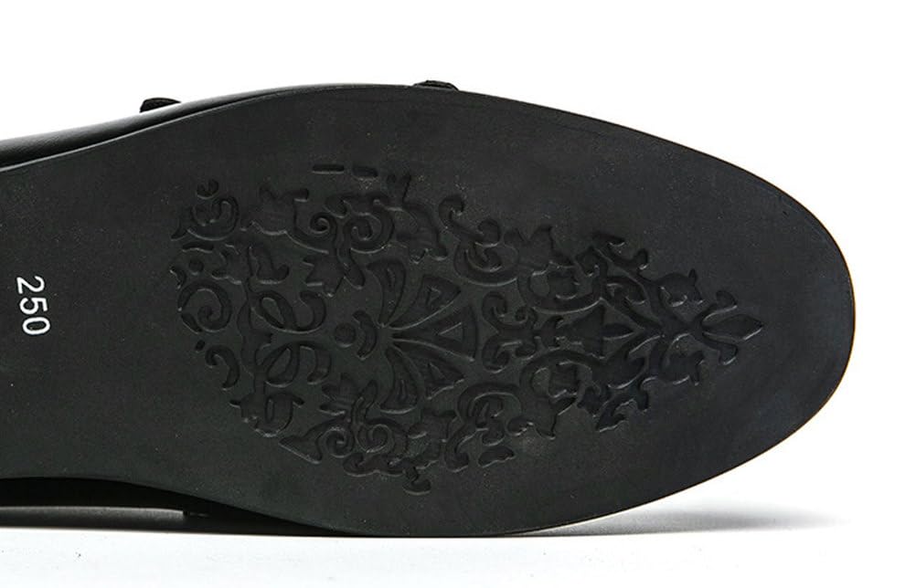 Scarpe Eleganti Uomo con Doppia Fibbia Monk Strap Classiche Mocassins Basse Scarpe da Abito Comode per Matrimonio Ufficio Cerimonia