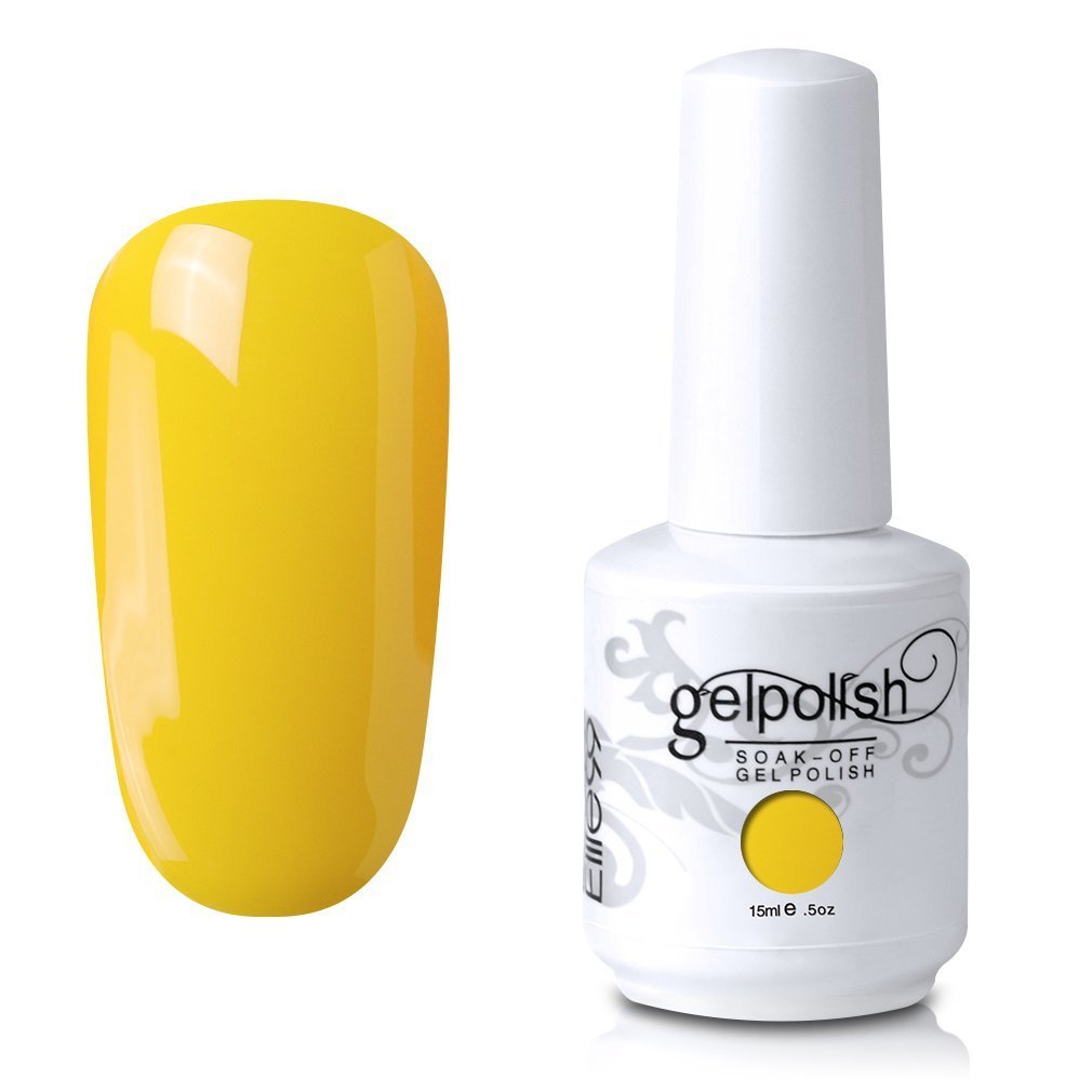 Elite99 Soak-Off UV LED Gel Polish Nail Art Manicure Nail Lacquer Lemon Yellow 610 15ml/0.5fl.oz