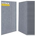 Acoustic Panels,10 Pack Sound Panels Noise Reducing for Walls,48"x24"x0.4" Soundproof Wall Panels,High-Density Acoustic Wall Panels,Decorative Wall Sound Absorbing Panel,African Gray