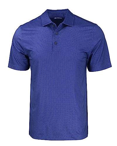 Cutter & Buck Pike Eco Tonal Geo Print Stretch Recycled Mens Big & Tall Polo