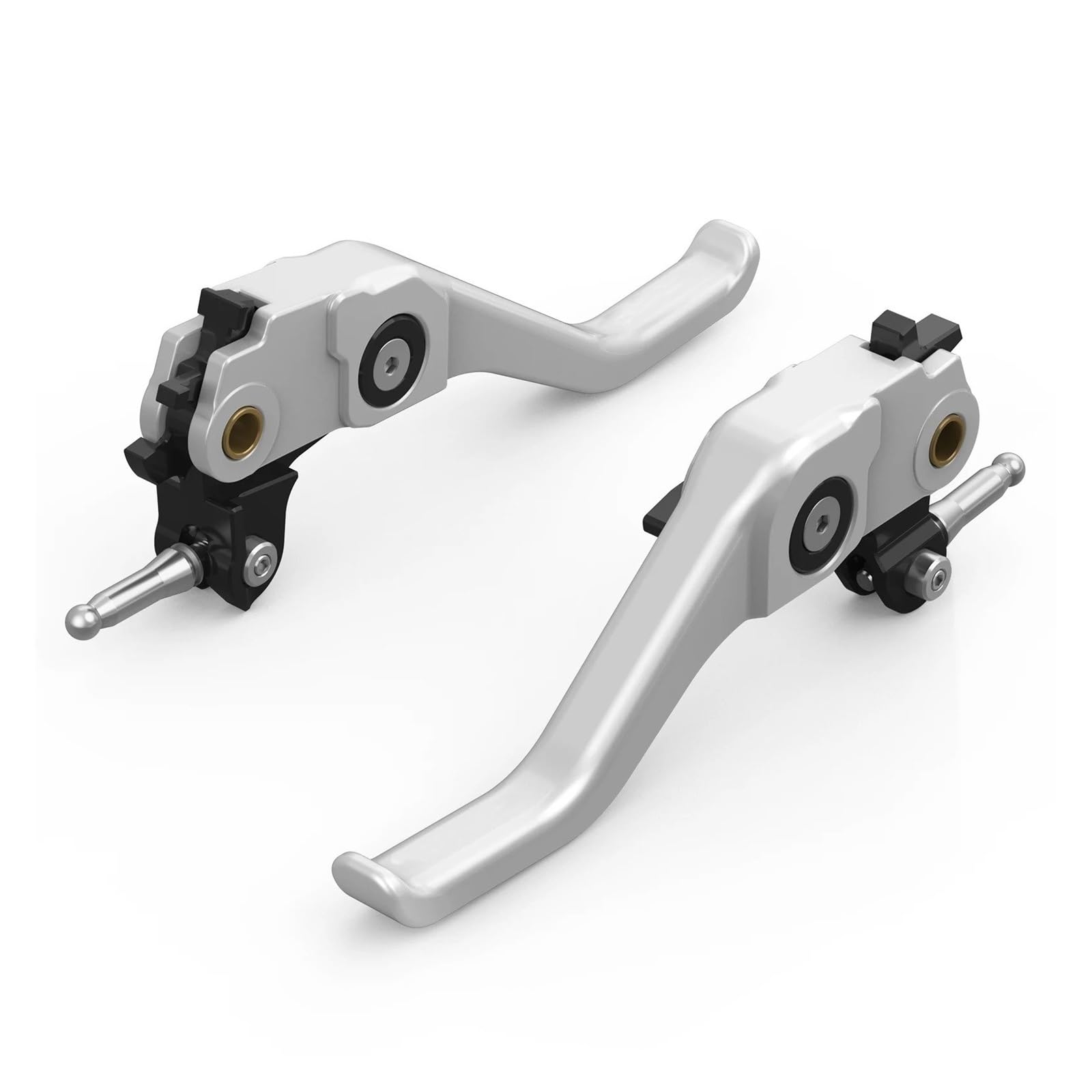 JWQEBNS Motorcycle Brake Clutch Levers for BMW R1250GS 2018-2023 Adventure 2018-2024 R1200GS 13-18 Motorcycle Shorty Brake Clutch Lever(Silver)