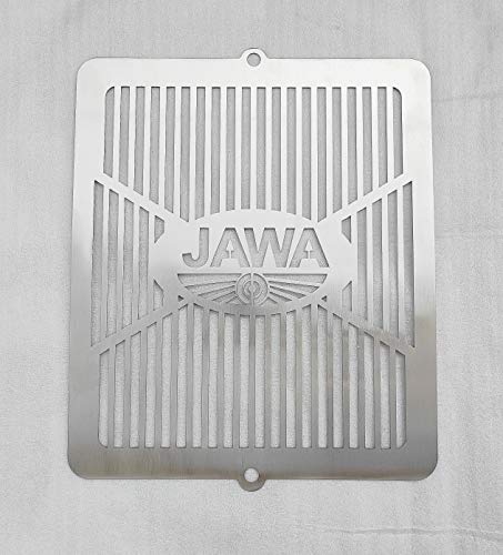 Image of Motorcycle Radiator Guard Protector Grill for (JAWA 42), Pack of 1, Silver