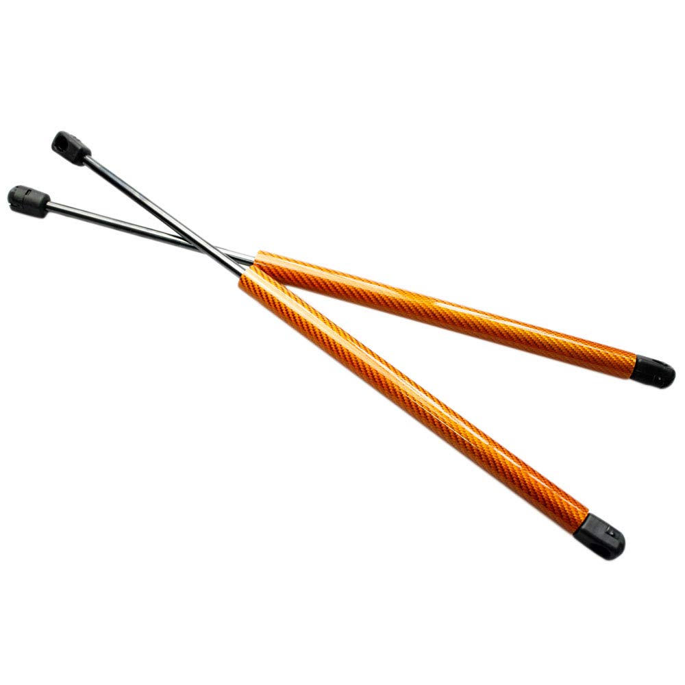 TSUBASA Lift Supports for Nissan SILVIA S15 200SX SR20DET 1999-2002 Front Bonnet Hood Modify Carbon Fiber Gas Charged Shock Dampers Spring Struts Bar (2 PCS) (Black carbon fiber)