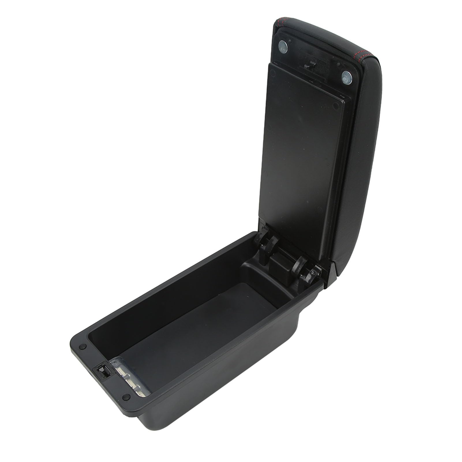 Schowek do Podłokietnika Samochodowego Accent i 2013–2016 – Pojemny Schowek w Konsoli środkowej z Dwoma Portami ładowania USB i Ergonomicznym Wsparciem