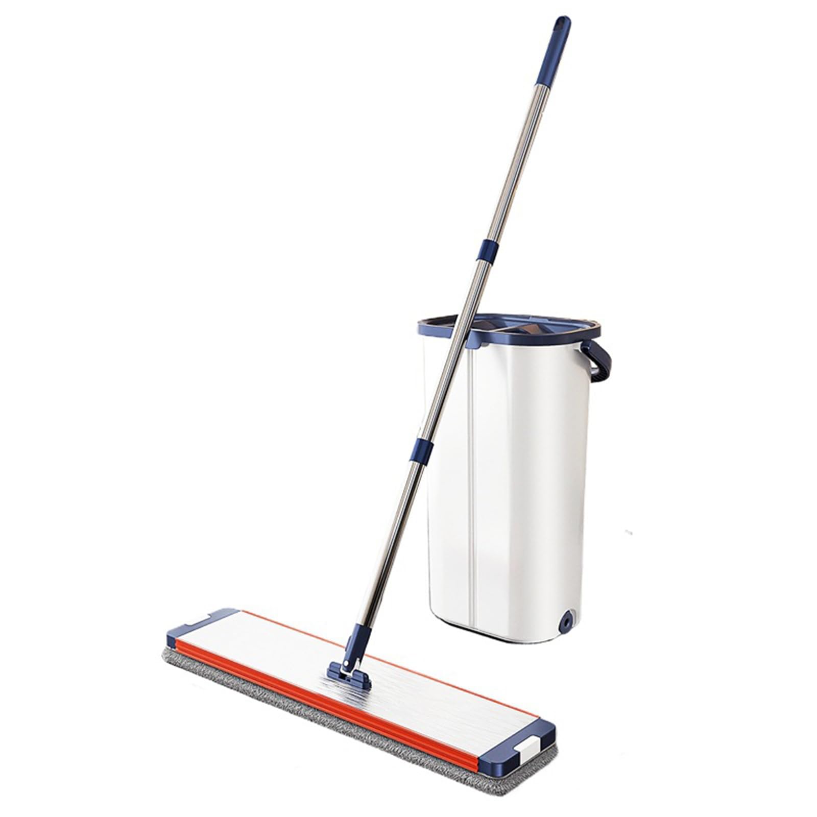 Hhhxkkuo No-Wash Household Mop, Lazy Person, Dry And Wet Separation Mop Set, One-Stop Cleaning And Floor Cleaning Marvel, Includes 6 Mop Heads