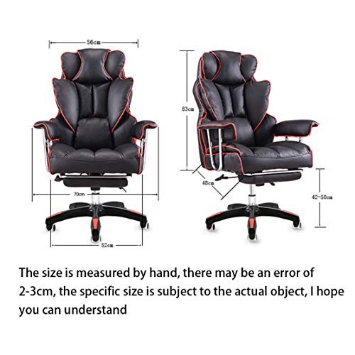 Chaise de direction à dossier haut réglable et repose-pieds rétractable
