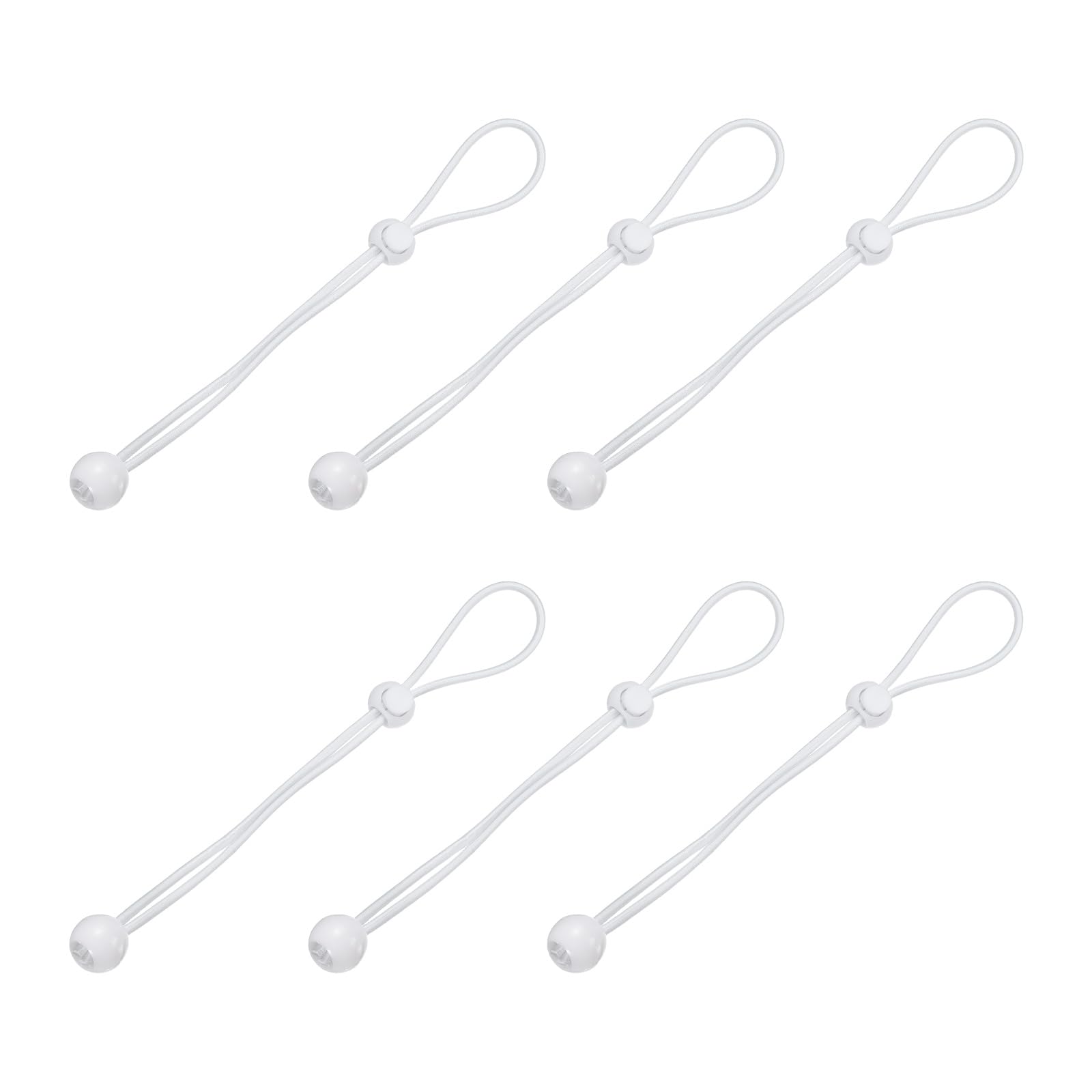 PATIKIL Ball Bungee Cords, (25cm / 10 Inch, White) (6 PCS) Universal Bungee Tie Downs, Suit for Exterior Roller Shades and Outdoor Roller Blinds Tents Canopies Tarp