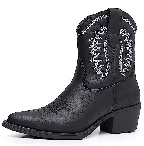 globalwin women39s western charm cowgirl boots mid calf comfy cowboy boots for women with pointed toe