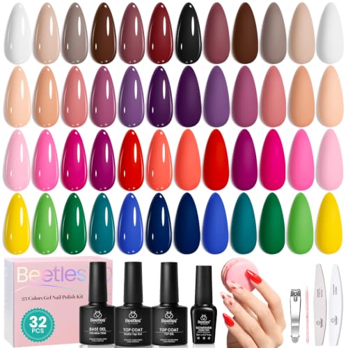 Beetles Fall Gel Polish Kit, Chic Outfits Collection, 25 Colors