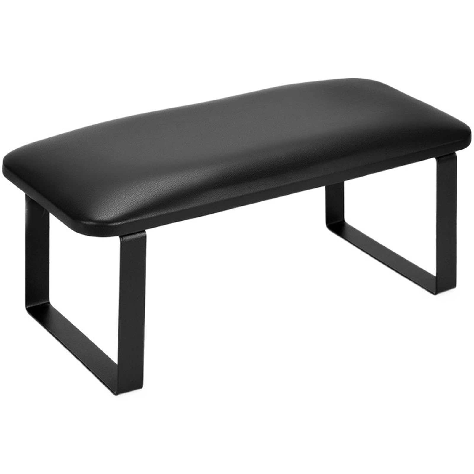 Cojín para las manos y reposabrazos para manicura, Arm Rest For Nails Multicolor Iron Leather Stand Cushion Hand Pillow Manicure Salon Home(Black)