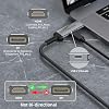 Adaptador unidireccional HDMI a DisplayPort 4K@60Hz 2K@144Hz 1080P | Fuente HDMI a monitor DisplayPort compatible con tarjetas gráficas de PC, laptops, Xbox One/360/NS/PS5/Mac Mini 8